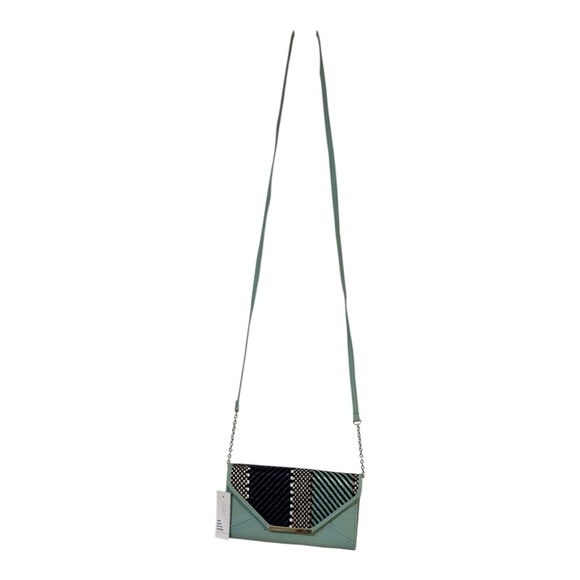 Apt. 9 Handbags - Apt 9 RFID Crossbody Wallet Mint Envelope Clutch NWT Woven Flap